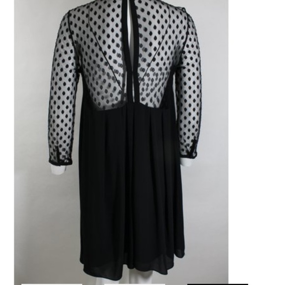 Chic Elegant French Polkadot Glamorous Claudie Pierlot Designer Dress - Picture 10 of 11
